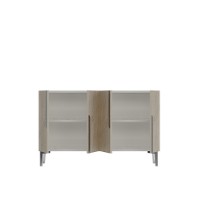 Dulăpior Hanah Home Evva 120 White Travertine Silver imaginea #5 — magazin online Desire.md