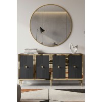 Dulăpior Hanah Home Pega 150 Anthracite Gold imaginea #2 — magazin online Desire.md