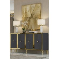 Dulăpior Hanah Home Pega 150 Anthracite Gold imaginea #4 — magazin online Desire.md