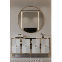 Dulăpior Hanah Home Pega 150 White Gold imaginea #2 — magazin online Desire.md