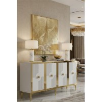 Dulăpior Hanah Home Pega 150 White Gold imaginea #3 — magazin online Desire.md