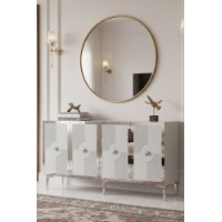 Dulăpior Hanah Home Pega 150 White Silver