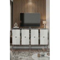 Тумба Hanah Home Pega 150 White Silver фото №4 — интернет-магазин Desire.md