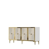 Dulăpior Hanah Home Pega 150 White Travertine Gold imaginea #5 — magazin online Desire.md
