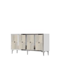 Dulăpior Hanah Home Pega 150 White Travertine Silver imaginea #4 — magazin online Desire.md