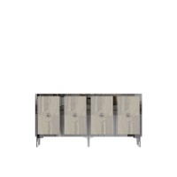 Dulăpior Hanah Home Pega 150 White Travertine Silver imaginea #5 — magazin online Desire.md