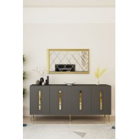 Dulăpior Hanah Home Rany 180 Anthracite Gold imaginea #2 — magazin online Desire.md