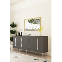 Dulăpior Hanah Home Rany 180 Anthracite Silver imaginea #2 — magazin online Desire.md