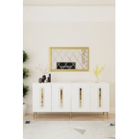 Dulăpior Hanah Home Rany 180 White Gold imaginea #2 — magazin online Desire.md