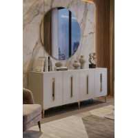 Dulăpior Hanah Home Rany 180 White Gold imaginea #3 — magazin online Desire.md
