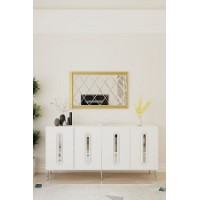 Dulăpior Hanah Home Rany 180 White Silver imaginea #2 — magazin online Desire.md