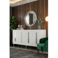Dulăpior Hanah Home Rany 180 White Silver imaginea #3 — magazin online Desire.md