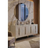 Dulăpior Hanah Home Rany 180 White Travertine Gold imaginea #3 — magazin online Desire.md