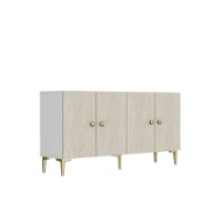 Dulăpior Hanah Home Simple 180 White Travertine imaginea #4 — magazin online Desire.md