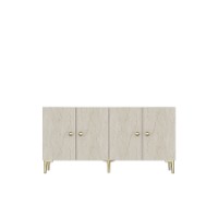 Dulăpior Hanah Home Simple 180 White Travertine imaginea #5 — magazin online Desire.md