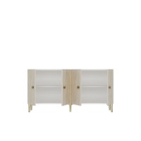 Dulăpior Hanah Home Simple 180 White Travertine imaginea #6 — magazin online Desire.md
