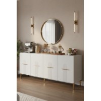 Dulăpior Hanah Home Ida 180 White Gold