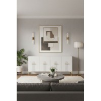 Dulăpior Hanah Home Ida 180 White Gold imaginea #3 — magazin online Desire.md