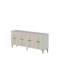 Dulăpior Hanah Home Ida 180 White Travertine Gold imaginea #2 — magazin online Desire.md
