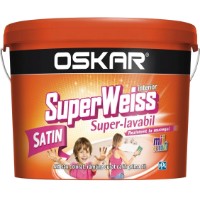 Vopsea Oskar Super Weiss SuperLavabil Satin 8.5L (CG440609)