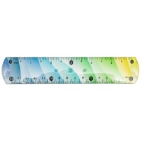 Riglă New World Colored 15cm (6615)