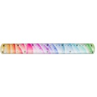 Riglă New World Colored 30cm (6630)