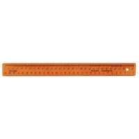 Riglă СТАММ 30cm Orange (ЛН71)