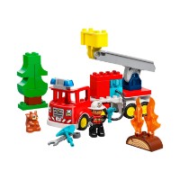 Set de construcție Lego Duplo: Fire Truck With Hose And Fir (10473)