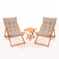 Set mobila de grădină Hanah Home My005 Brown