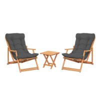 Set mobila de grădină Hanah Home My007 Grey imaginea #2 — magazin online Desire.md