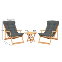Set mobila de grădină Hanah Home My007 Grey imaginea #10 — magazin online Desire.md