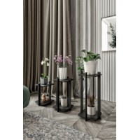 Suport pentru flori Hanah Home Flower Desk Square Black