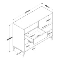 Буфет для кухни Hanah Home JE206 3898 фото №10 — интернет-магазин Desire.md