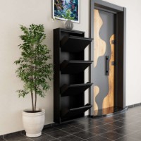 Обувница Hanah Home 4 Piece Metal Black фото №7 — интернет-магазин Desire.md