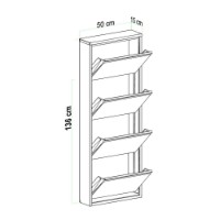 Обувница Hanah Home 4 Piece Metal Black фото №13 — интернет-магазин Desire.md