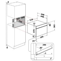 Cuptor cu microunde incorporabil Whirlpool WMD54MB imaginea #5 — magazin online Desire.md