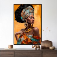 Pictură ArtShop Multicolored Afro Portrait 30x45cm (PGL471-XL-L)