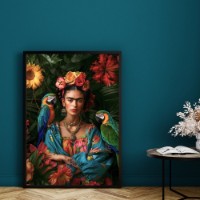 Pictură ArtShop Frida and the Parrots 50x75cm (PALT36-M-L)