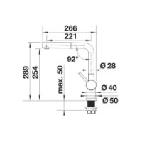 Baterie bucătărie Blanco Linus-S-F (514023) imaginea #2 — magazin online Desire.md