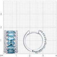 Cercei SOLOVOV JEWELRY 94-320-02192-1 7,05g imaginea #2 — magazin online Desire.md