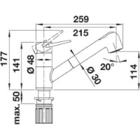 Baterie bucătărie Blanco Wega-S II (526982) imaginea #2 — magazin online Desire.md