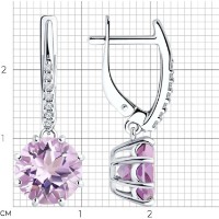 Cercei SOLOVOV JEWELRY 94-321-02040-2 3,64g imaginea #2 — magazin online Desire.md