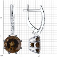 Cercei SOLOVOV JEWELRY 94-321-02040-3 3,75g imaginea #3 — magazin online Desire.md
