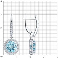 Cercei SOLOVOV JEWELRY 94-321-02052-1 4,27g imaginea #3 — magazin online Desire.md