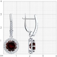 Cercei SOLOVOV JEWELRY 94-321-02052-2 4,27g imaginea #2 — magazin online Desire.md
