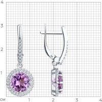 Cercei SOLOVOV JEWELRY 94-321-02052-3 3,98g imaginea #2 — magazin online Desire.md