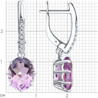 Cercei SOLOVOV JEWELRY 94-321-02054-3 3,61g imaginea #4 — magazin online Desire.md