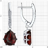 Cercei SOLOVOV JEWELRY 94-321-02059-2 3,52g imaginea #2 — magazin online Desire.md
