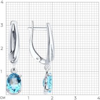 Cercei SOLOVOV JEWELRY 94-321-02682-1 3,84g imaginea #2 — magazin online Desire.md