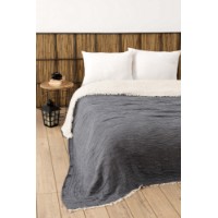 Cuvertura L'Essentiel Muslin Anthracite
